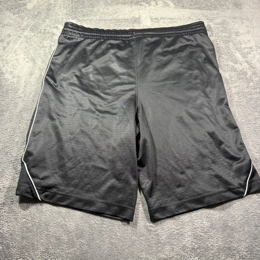 Nike Mens Basketball Athletic Shorts Black Textured Knit Size Medium Pocketed